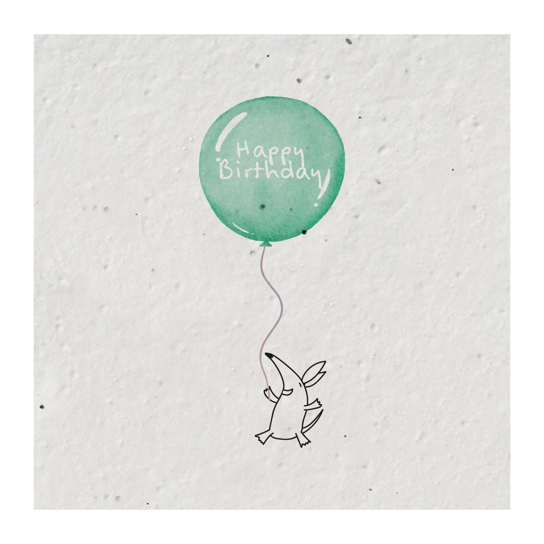 Plantable Seed Balloon Birthday Card