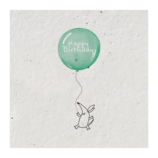 Plantable Seed Balloon Birthday Card