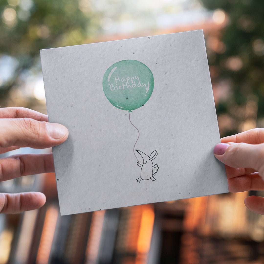 Plantable Seed Balloon Birthday Card
