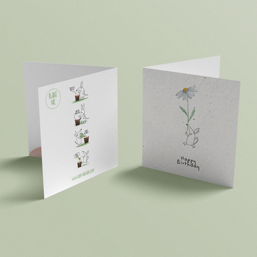 Plantable Seed Flower Birthday Card