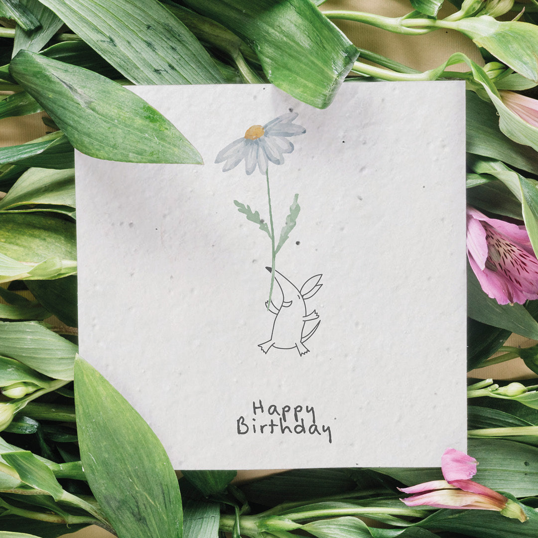 Plantable Seed Flower Birthday Card