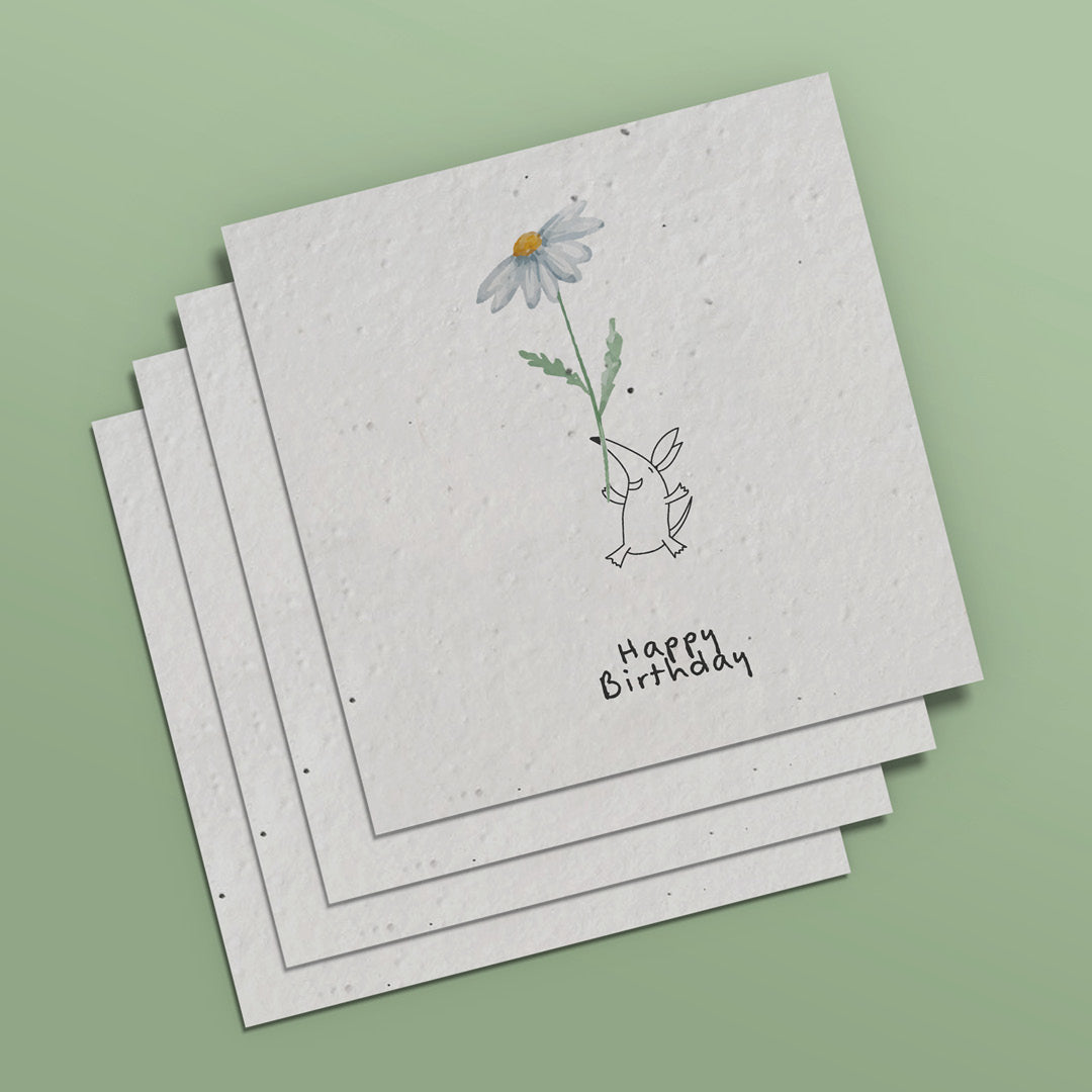 Plantable Seed Flower Birthday Card